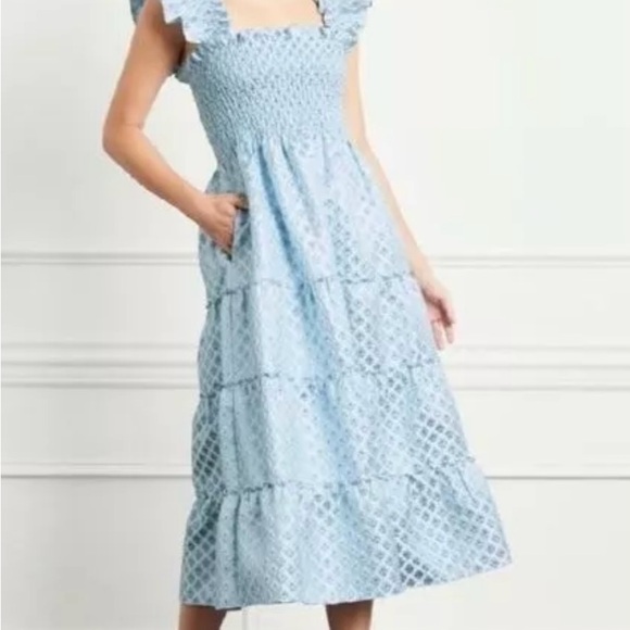 Hill House The Ellie Nap Dress
Snowflake Blue White Brocade
Women's #058 - Picture 2 of 9